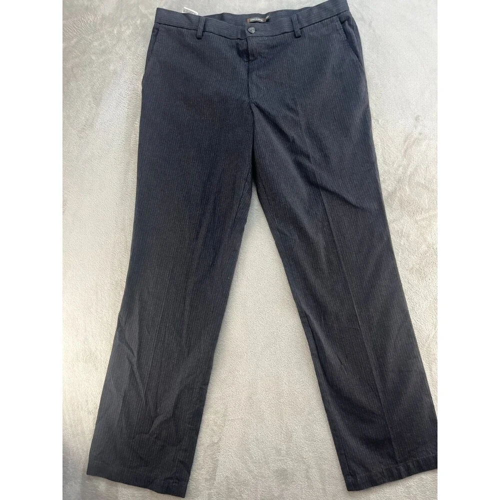 Dockers D3 Classic Fit Pants Men's 38x34 Gray Pleated D2 Preppy